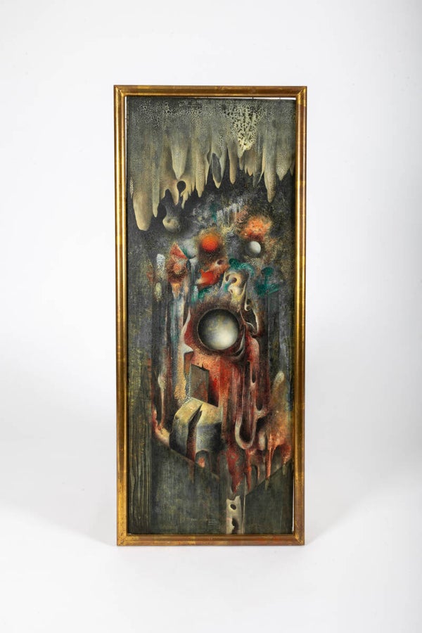 Belgian surrealism: Paul Dufrane, 1961 "Echo Genesiaque"