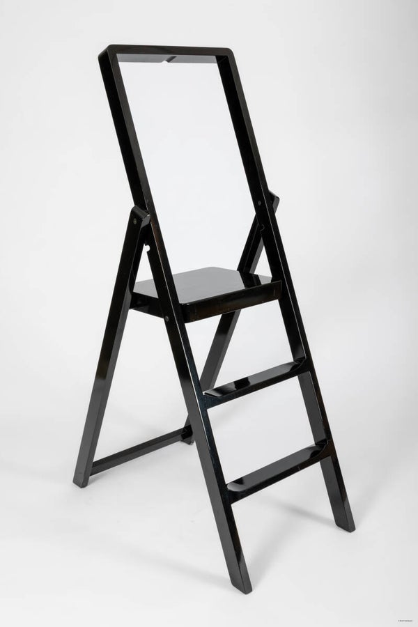 Karl Malmvall: step ladder black lacquer, Design house Stockholm