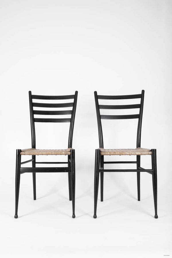 4 different Legiara italian midcentury chairs