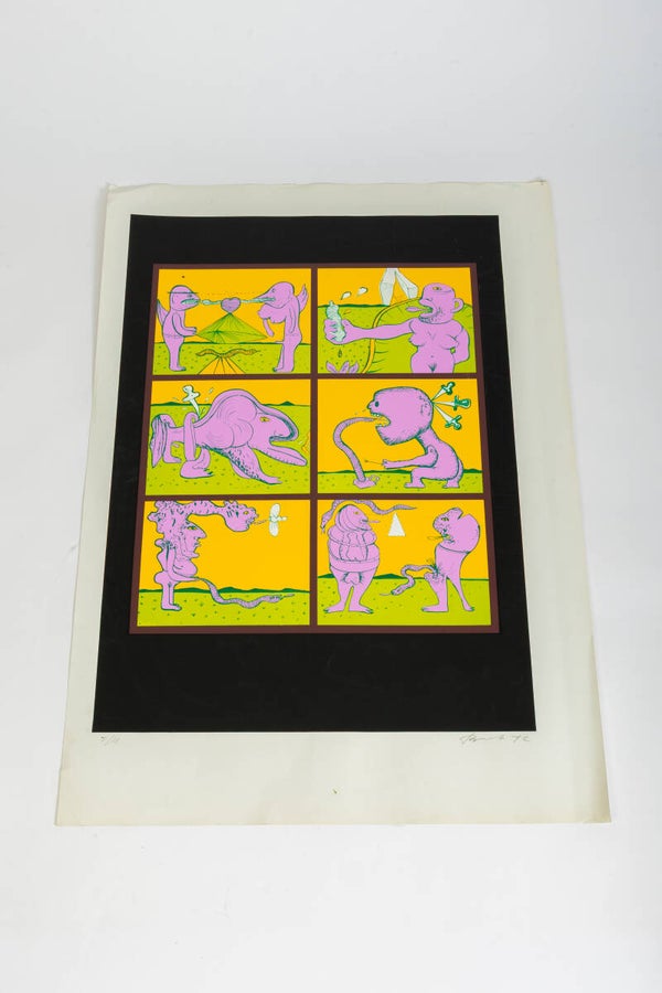 Fred Bervoets: zeefdruk 5/14 gedateerd 1972