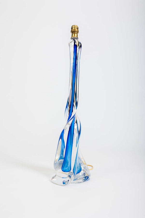 Val-St-Lambert impressive crystal lamp base  65 cm!
