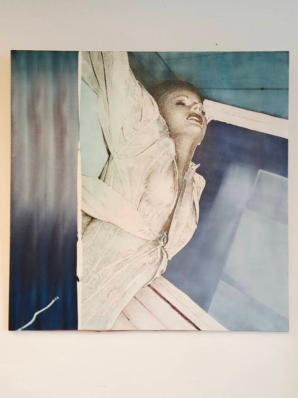Pol Mara (1920-1998): acrylic on linen "Spel boven de lichtgrens" 1977