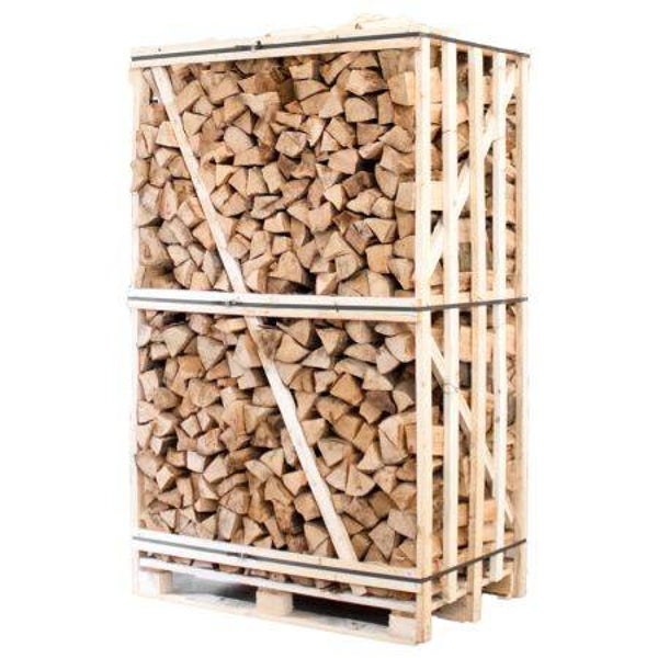 Palette kammergetrocknetes gespalten Buche Brennholz 33cm 1.8 RM / 2.6 SRM