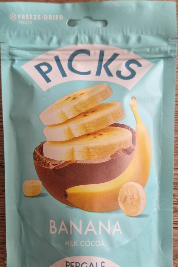 Picks Banana Choco sachet 90 grammes