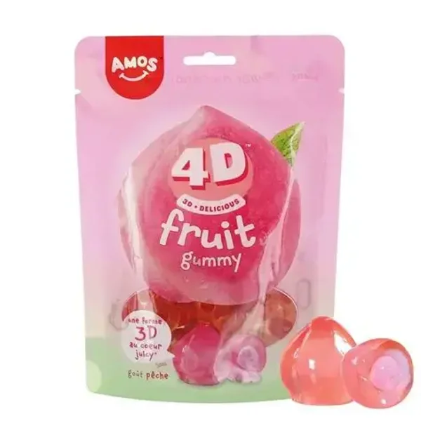 4D Fruit gummy paquet 120 grammes