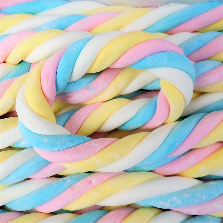 guimauve torsadée géante environ 67 cm