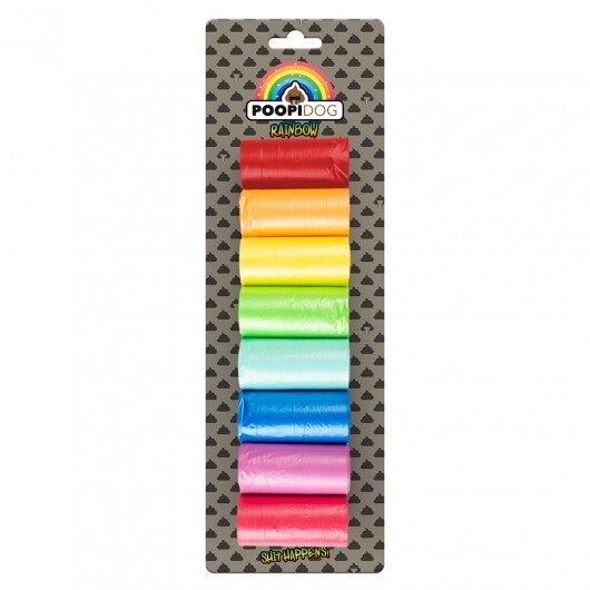 Poopidog Hundekotbeutel Rainbow - 8 x 20