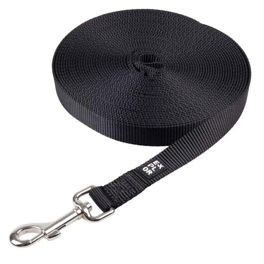 Duvoplus EXPLOR Trackingleine Classic flach - schwarz