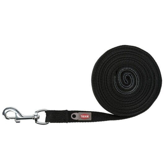 Trixie Schleppleine, 10 m / 20 mm, schwarz