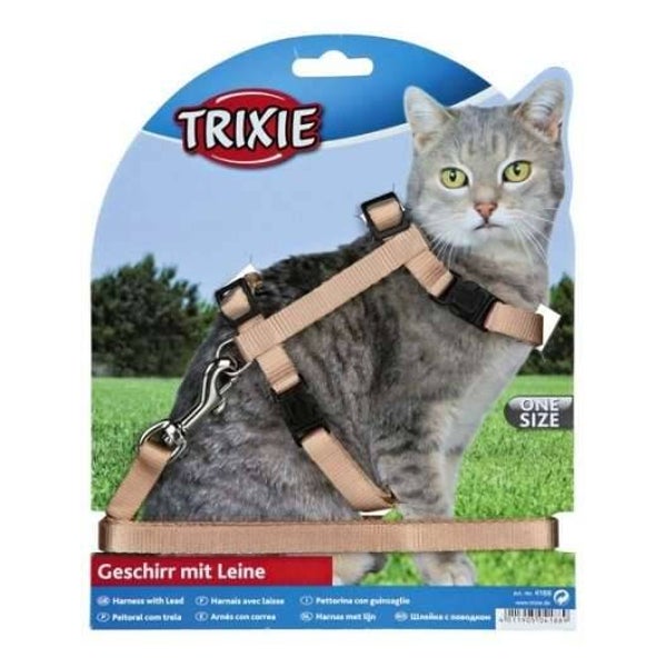 Trixie Katzen-Garnitur mit Leine + Schnappverschlüsse