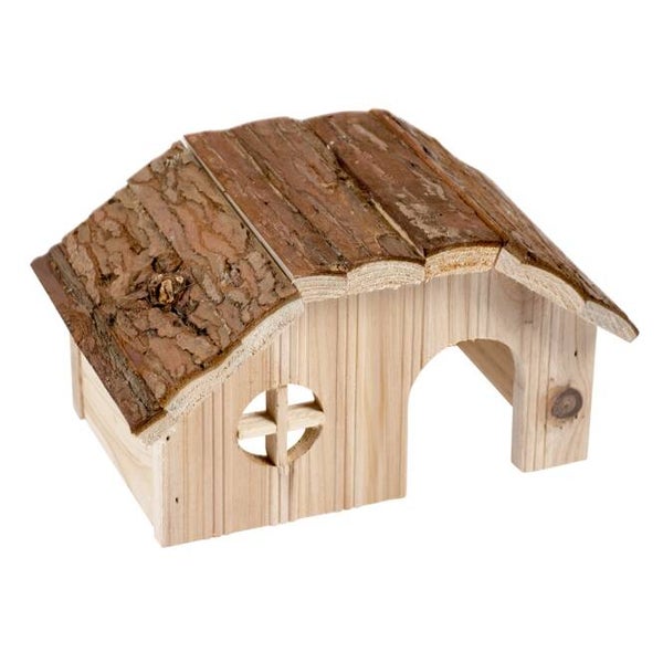 Duvoplus Kleintierhaus mit Rindendach 28 x 18 x 16cm