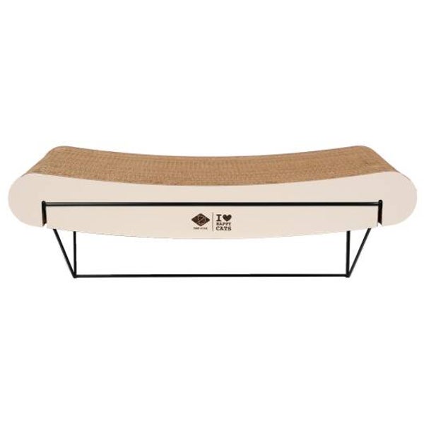 D&D gebogenes Wandregal aus Pappe David - braun/beige