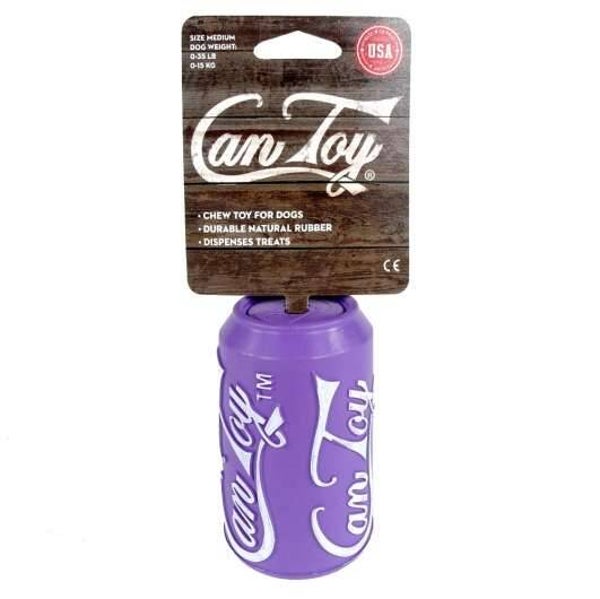 Can Toy Medium aus Naturkautschuk - made in USA Lila