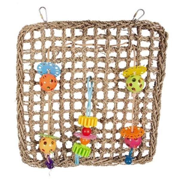 Duvoplus Kletternetz mit Spielzeug