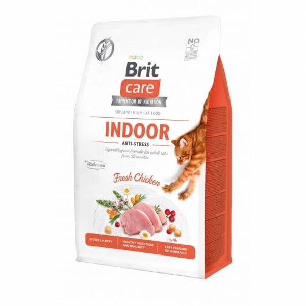 Brit Care Cat Grain-Free - Indoor - Anti-Stress 2kg
