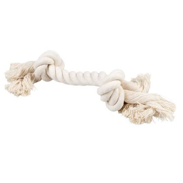 Duvoplus ECO Baumwoll-Tau mit 2 Knoten - weiß 35cm / 261g