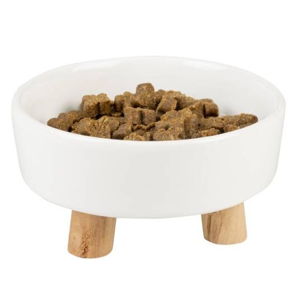 Duvoplus Keramiknapf Stone UP Timber - weiß 200ml - 11,5x11,5x6cm