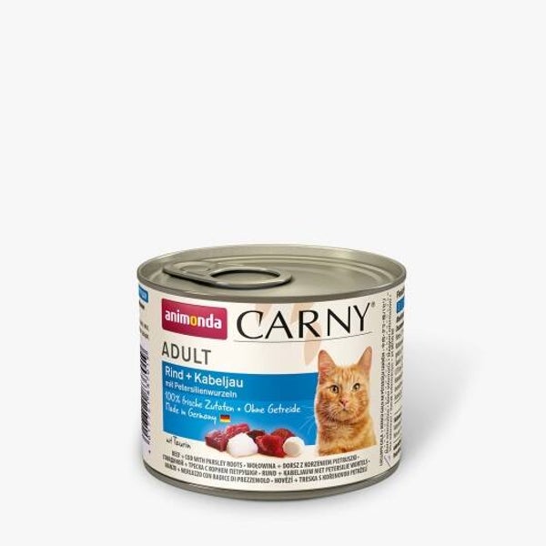 Animonda Cat Dose Carny Adult Rind & Kabeljau & Petersilienwurzeln 200 g