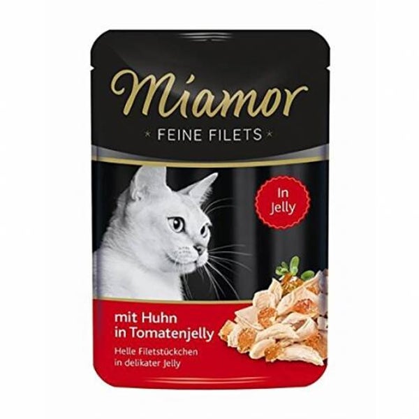 Miamor Feine Filets PB 100g Feine Filets Huhn & Tomatenjelly