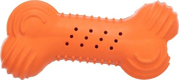 Trixie Knister-Knochen aus Naturgummi 11cm / orange