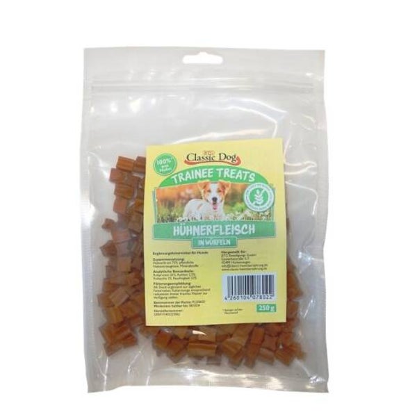 Classic Dog Trainee Treats Hühnerfleischwürfel 250 g