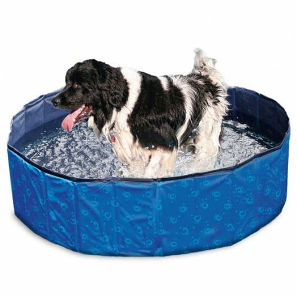 Karlie Flamingo DOGGY POOL Swimmingpool für Hunde - Blau gemustert 120 cm