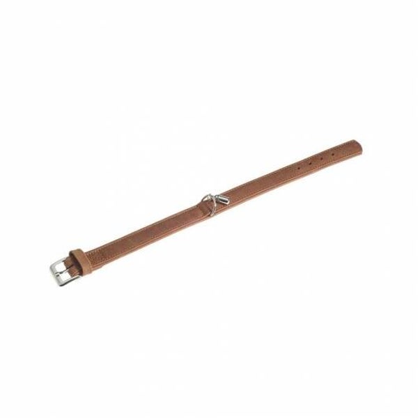 Karlie Halsband Buffalo aus Kalbsleder - Braun 24 cm/10 mm