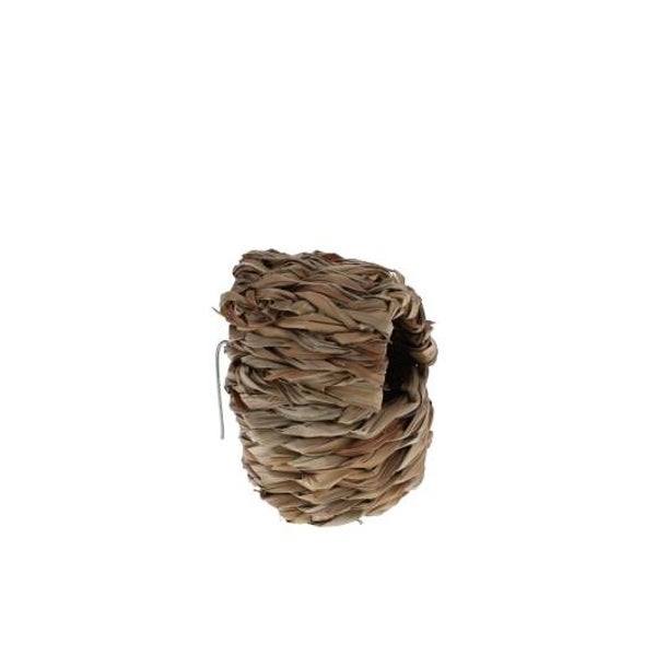 Duvoplus geschlossenes Schilfnest für Vögel - 3 Stück 8x8x10,6cm