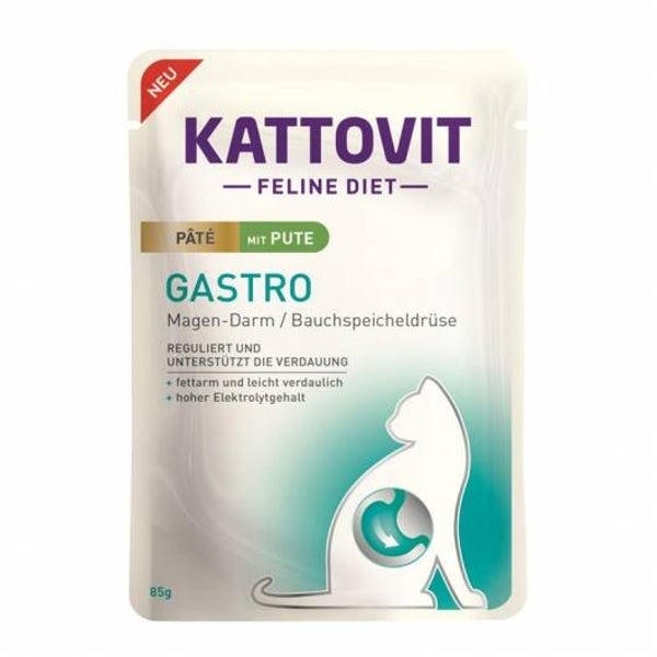 Kattovit PB Feline Gastro Paté mit Pute 85g