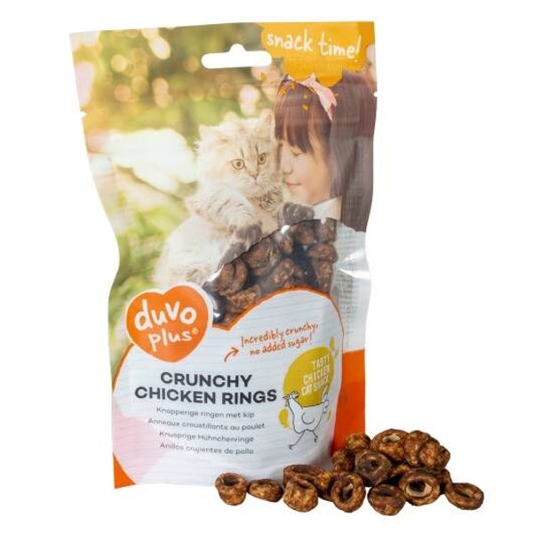 Duvoplus Cat Snack Knusprige Hähnchenringe 50g