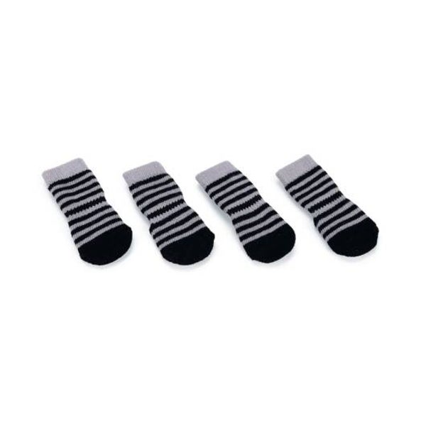 Karlie Doggy Socks Hundesocken 4er Set - Schwarz/Grau S