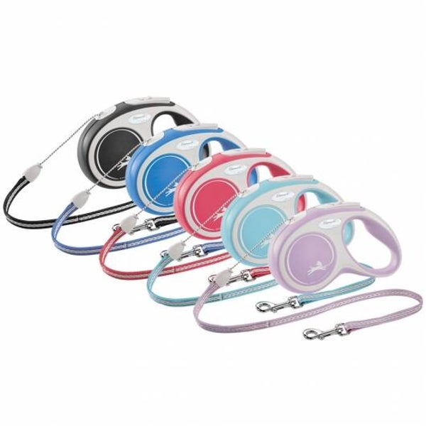 FLEXI Rollleine New COMFORT Gurt - 3m, bis 12kg