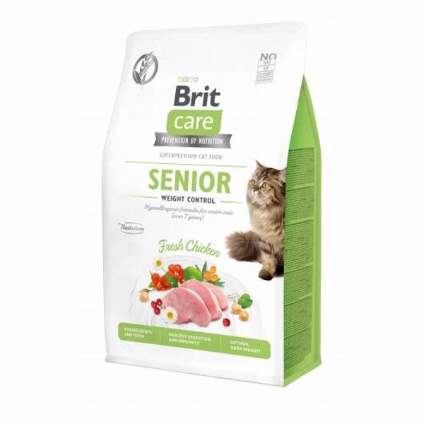 Brit Care Cat Grain-Free - Senior - Weight Control 2kg