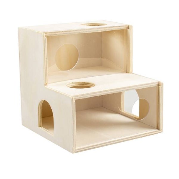 Duvoplus Kletterhaus aus Holz/Plexiglas
