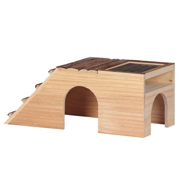 Duvoplus Brückenhaus aus Holz 15 x 7 x 9cm