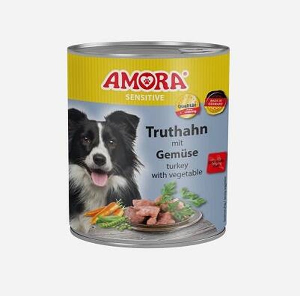 AMORA Dog Sensitive Truthahn & Gemüse 800 g