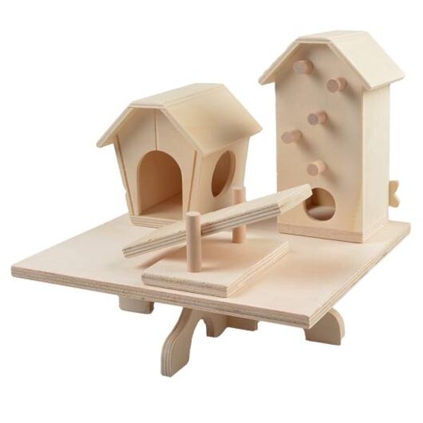 Duvoplus Holzspielplatz für Nager