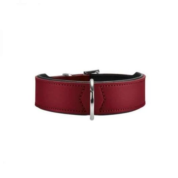 Hunter Halsband Basic 37 nickel, Hals 30-34,5 cm rot