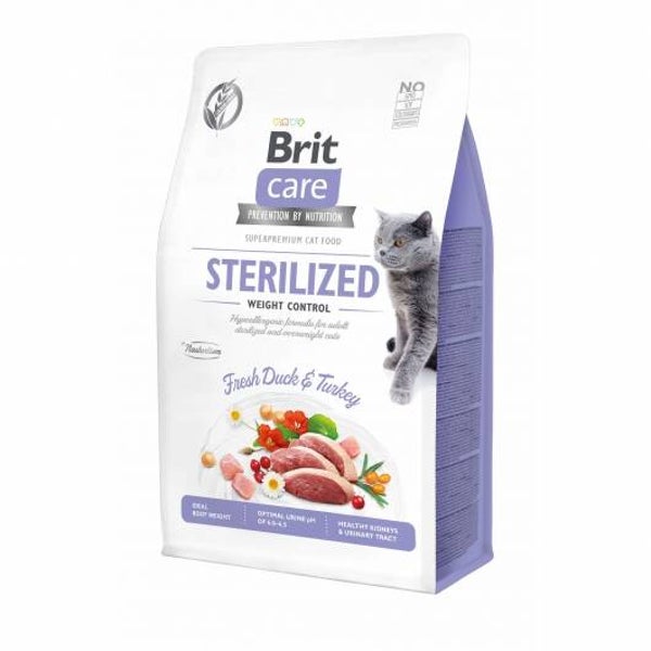 Brit Care Cat Grain-Free - Sterilized - Weight Control 400g