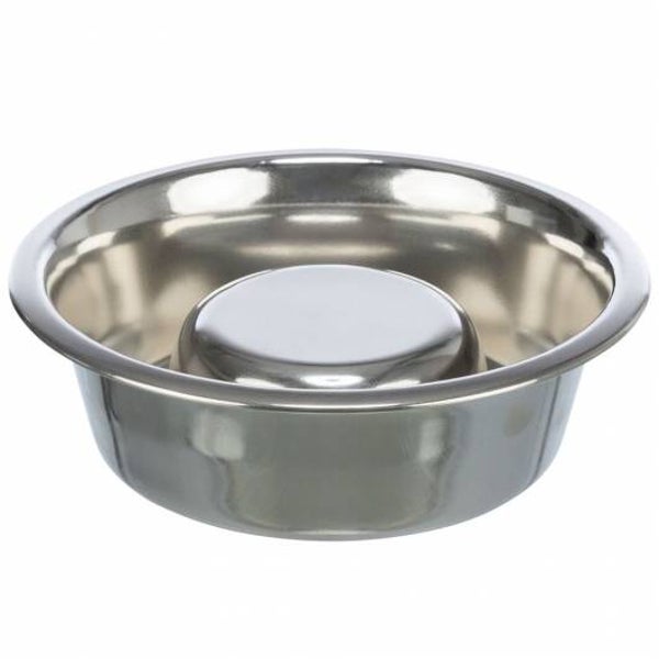 Trixie Slow Feeding Edelstahlnapf 0,6 l/ø 17 cm