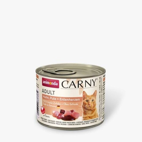 Animonda Cat Dose Carny Adult Huhn & Pute & Entenherzen 200 g