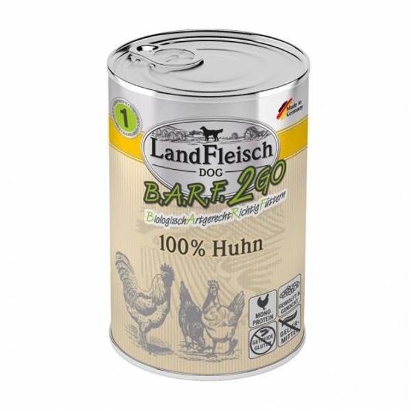 LandFleisch B.A.R.F.2GO 100% vom Huhn 400g