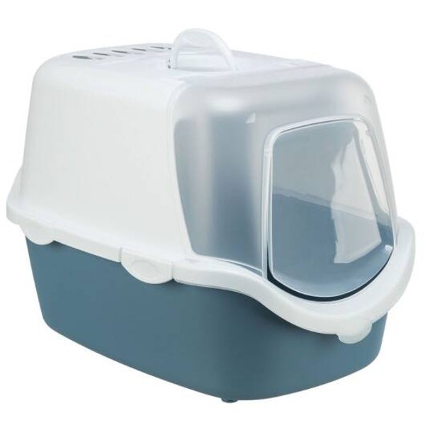Trixie Katzentoilette Vico Easy Clean blaugrau/weiß