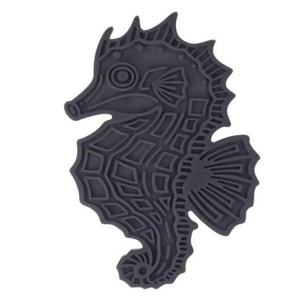 Lick Mat Seahorse - grau