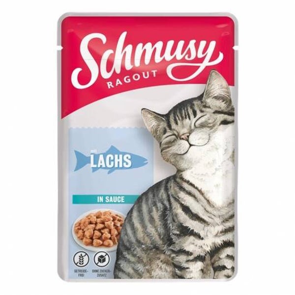Schmusy Ragout mit Lachs in Sauce 22x a100g