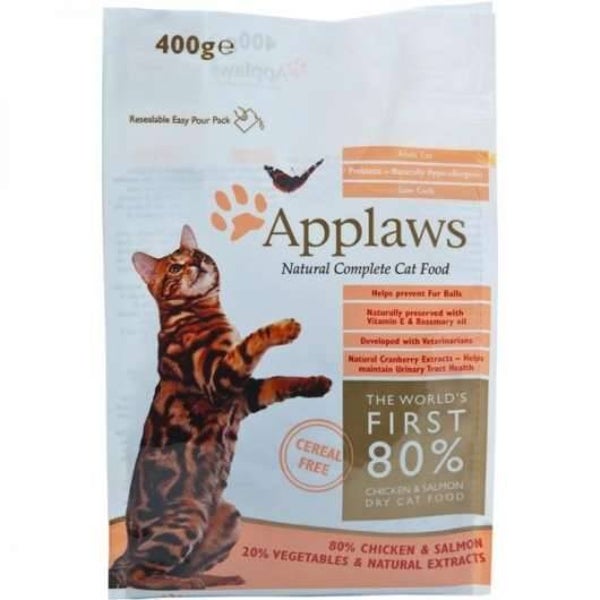 Applaws Katzentrockenfutter mit Hühnchen & Lachs 400 g