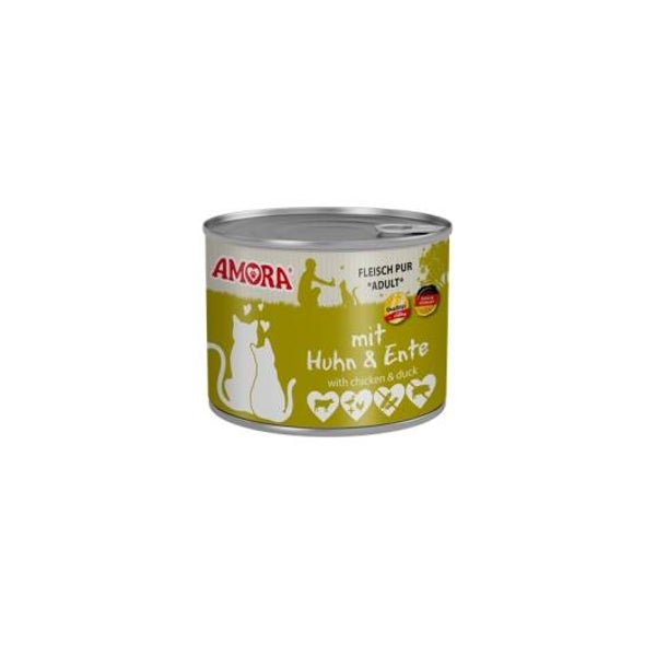 Amora Cat Dose Fleisch Pur mit Huhn & Ente 200g