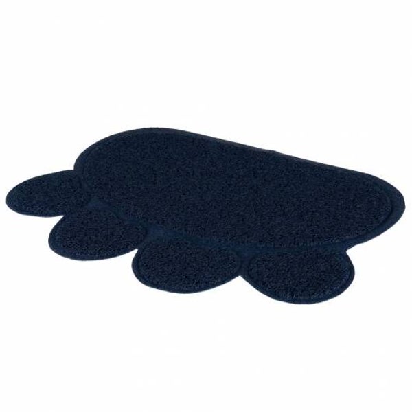 Trixie Trixie Vorleger für Katzentoiletten, Pfote dunkelblau