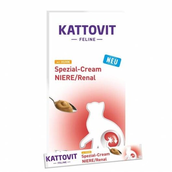 Kattovit Niere/Renal Spezial-Cream mit Huhn 6x15g