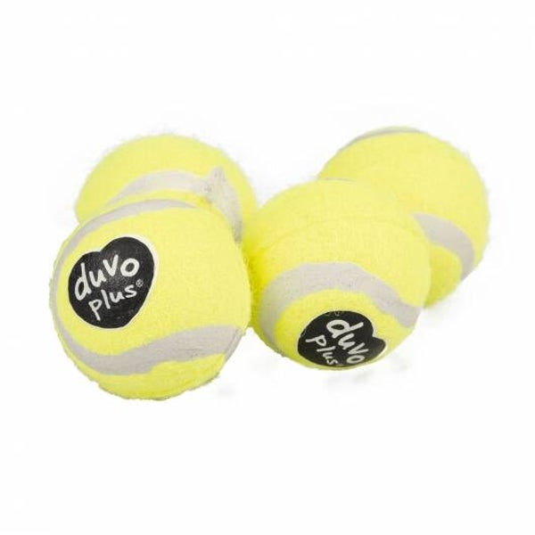Duvoplus Tennisbälle - gelb 3 Stück - 6cm